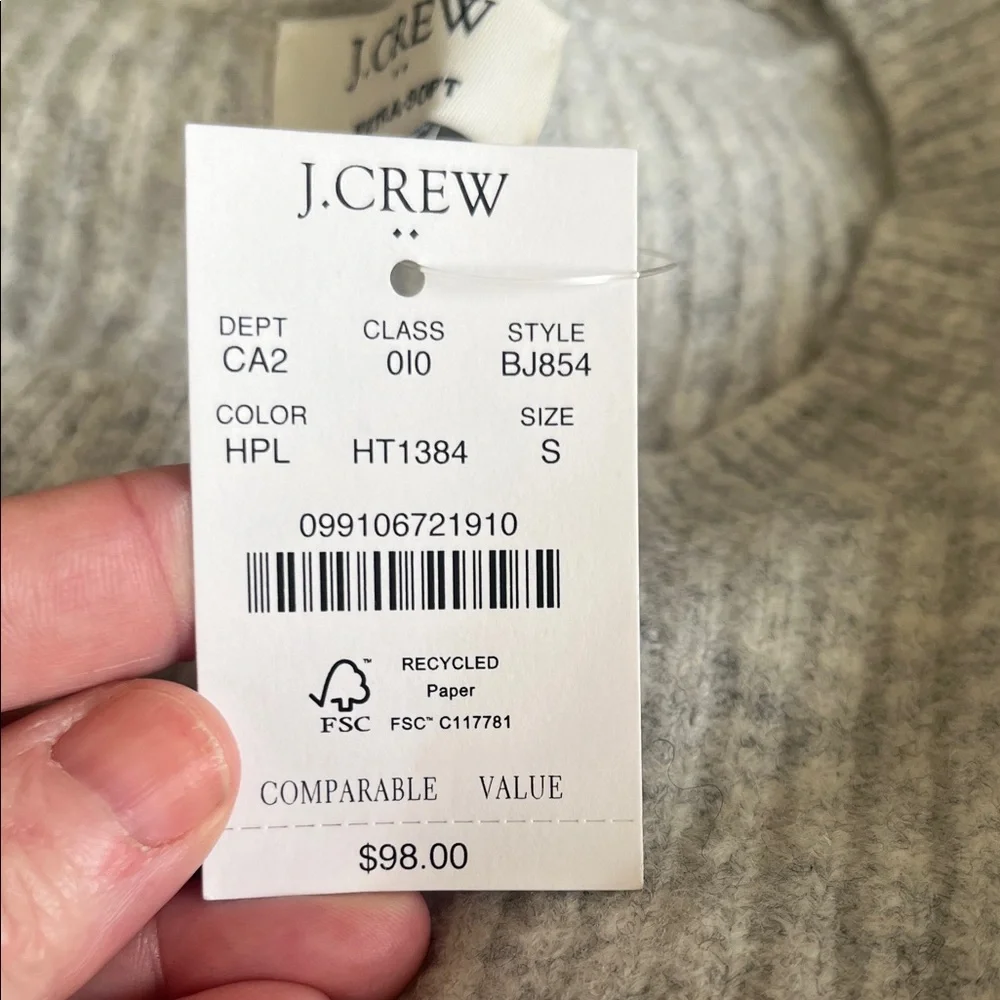 J. Crew Light Gray Crewneck Sweater - Picture 5 of 5